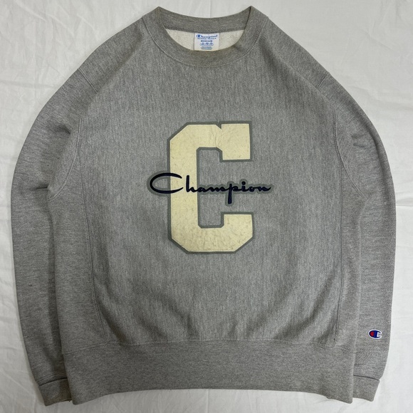 Champion Other - Vintage Champion Reverse Weave Sweatshirt Mens Medium Varsity Letter Embroidered